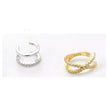 925 Sterling Silver Ear Cuff - Elegant Gold Color Clip Earrings For Women