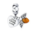 925 Sterling Silver Maternal Love Charm Diy - Touching Baby Feet Pendant For Bracelet