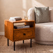 Savana Single Drawer Solid Wood Nightstand