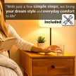Sofia 1-Drawer Solid Wood Nightstand