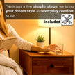 Sofia 1-Drawer Solid Wood Nightstand