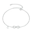 The Endless Summer 925 Sterling Silver Infinity Anklet