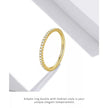 925 Sterling Silver Cz Simulated Diamond Stackable Ring Platinum Plated Eternity Bands For Women