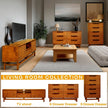 Elara Solid Wood Dresser with 6 Drawers