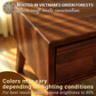Sofia 1-Drawer Solid Wood Nightstand