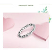 925 Sterling Silver Star & Heart Band Ring