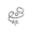 925 Sterling Silver Ear Cuff - Elegant Gold Color Clip Earrings For Women