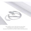 925 Sterling Silver Adjustable Snake Ring With Green Zircon - Fashion Jewelry In 4 Colors