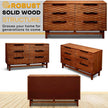 Elara Solid Wood Dresser with 6 Drawers