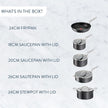 T-FAL H9125S44 Jamie Oliver Hard Anodized Cookware 9-Piece Set - Blemished package with full warranty