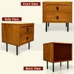 Savana 2 - Drawer Solid Wood Nightstand