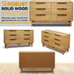 Elara Solid Wood Dresser with 6 Drawers