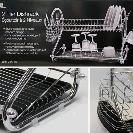 HOME AESTHETICS HA-4403 Dishrack 2 Tier  With Rubbermaid