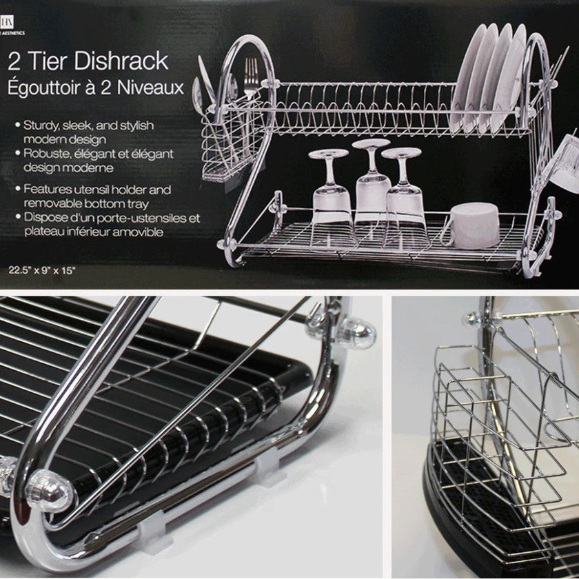HOME AESTHETICS HA-4403 Dishrack 2 Tier  With Rubbermaid