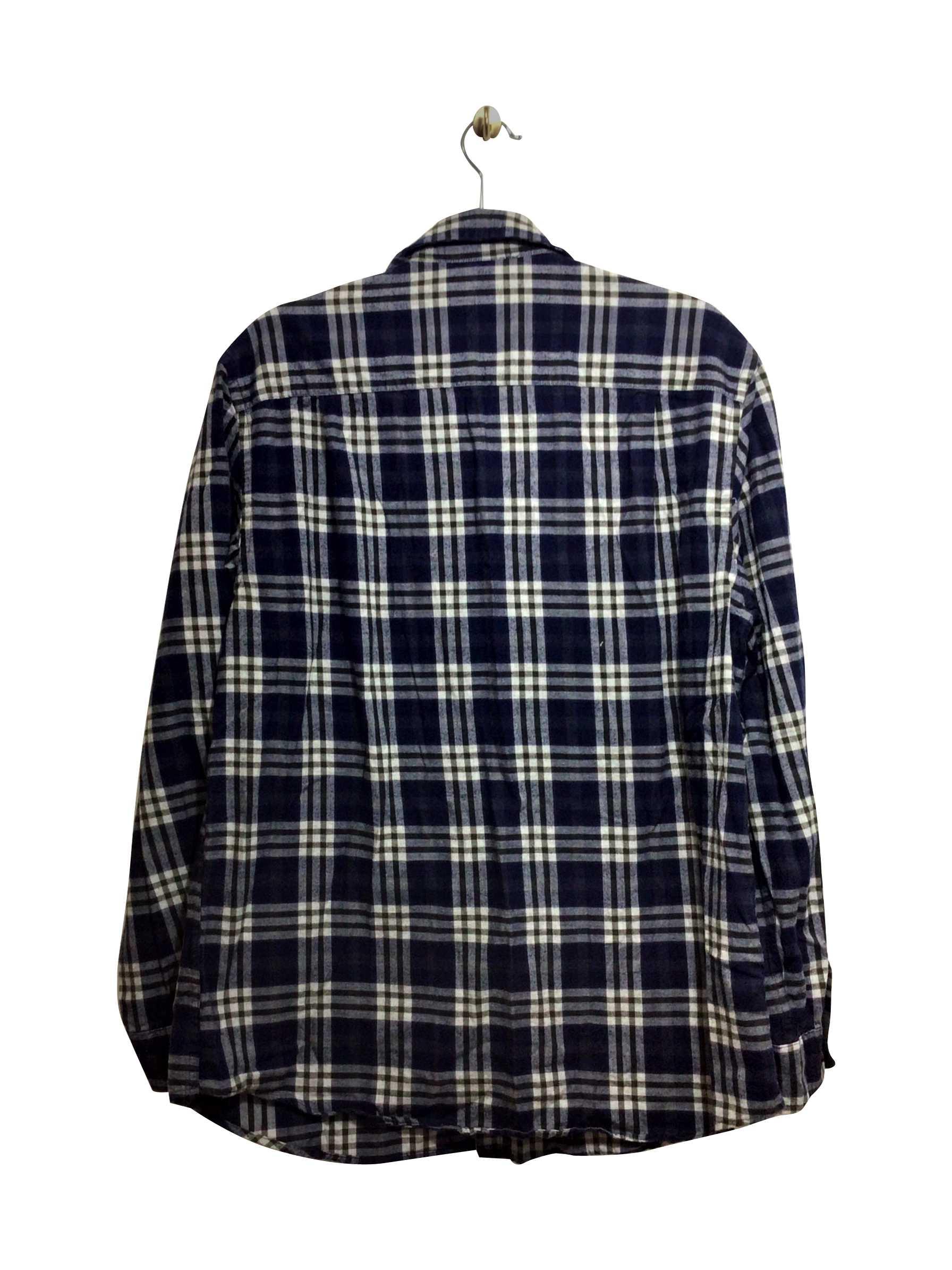 HAGGAR Regular fit Button-down Top in Blue  -  L