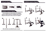 Weight Lifting Bench with Lat Pulldown Pulley & Scott Bench (LHG SR-01)