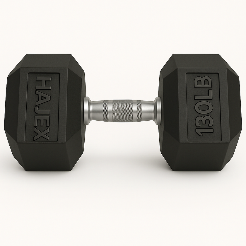 HAJEX Rubber Hex Dumbbells in Canada (2.5 to 150 LB) - Performance Series