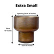 Hana - Brass Mid-Century Mushroom Planter (Multiple Sizes)