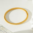 Style HANXI : Bracelet classique à perles rondes en or