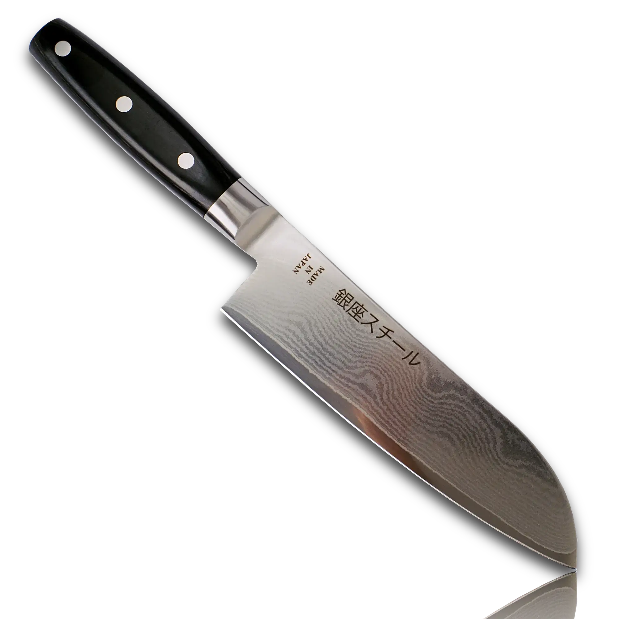 Couteau Santoku HAYAMI 180 - VG10 - Acier damassé à 33 couches - 180 mm