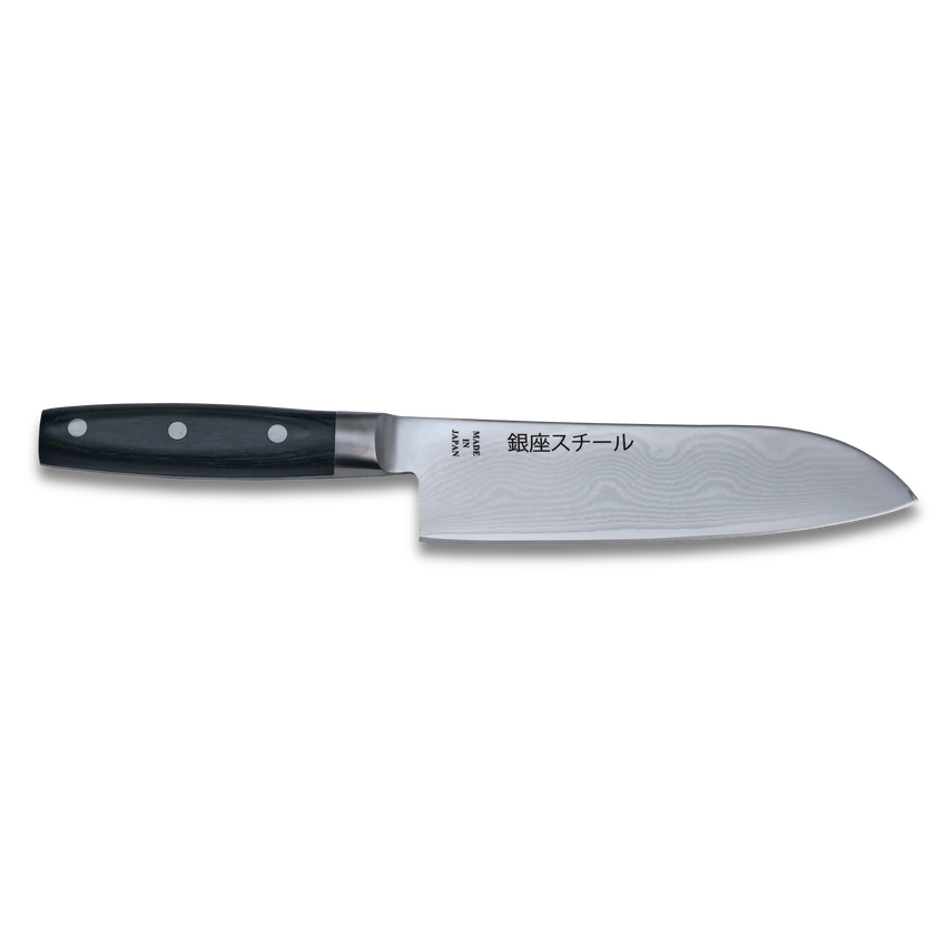 Couteau Santoku HAYAMI 180 - VG10 - Acier damassé à 33 couches - 180 mm