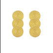 HAZEL: Trio of Discs Stud Earrings