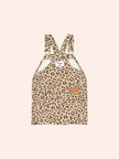 Very Cherry Leopard Print Denim Pinafore | Animal | Huxbaby