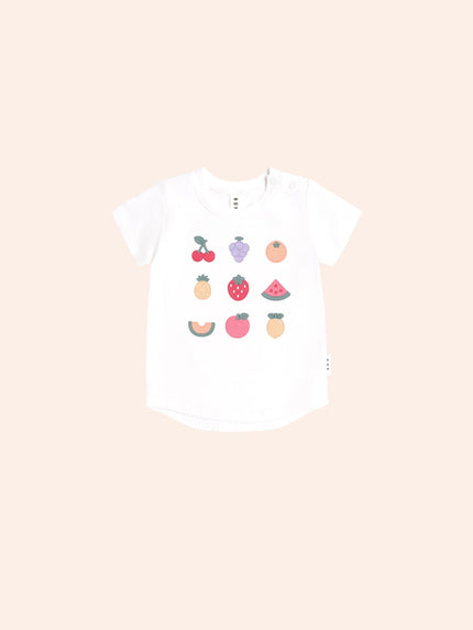 Fruit Salad Tee | White | Huxbaby