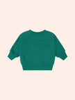 Racer Stripe Sweatshirt | Emerald | Huxbaby