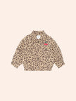 Very Cherry Leopard Print Denim Jacket | Animal | Huxbaby