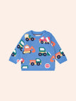 Construction Pullover | Nautical Blue | Huxbaby