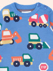 Construction Pullover | Nautical Blue | Huxbaby