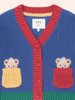 Colour Block Varsity Cardigan | Multi | Huxbaby