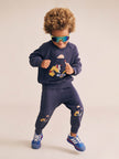 Tradie Dino Trackpant | Washed Navy | Huxbaby