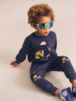 Tradie Dino Trackpant | Washed Navy | Huxbaby