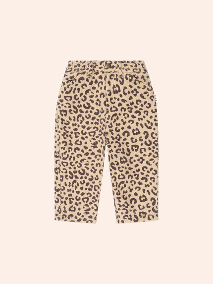 Leopard Print Denim Jeans | Animal | Huxbaby