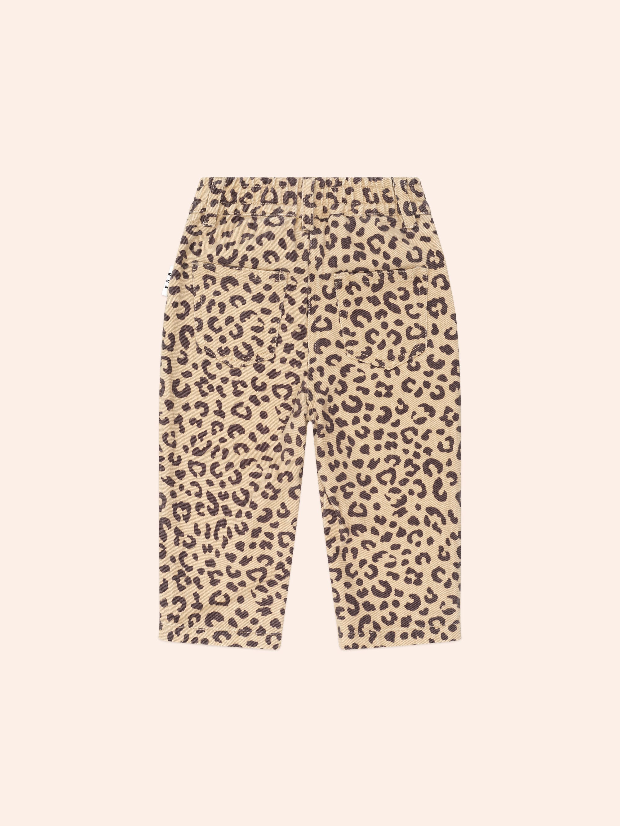 Leopard Print Denim Jeans | Animal | Huxbaby