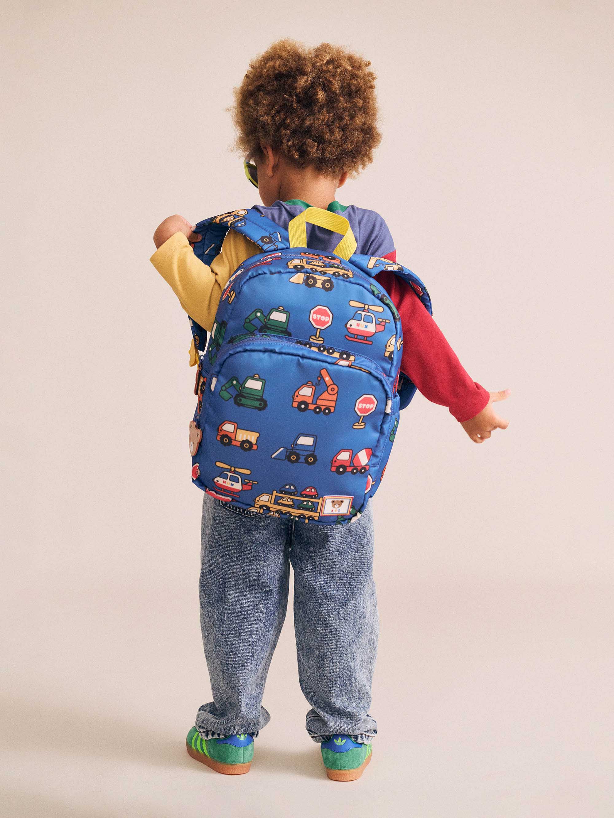Traffic Jam Backpack |  Navy | Huxbaby