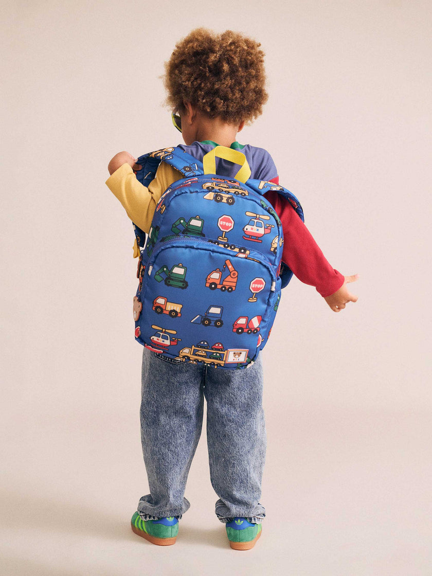 Traffic Jam Backpack |  Navy | Huxbaby