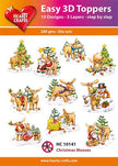 Hearty Crafts Easy 3D Toppers Christmas Mooses