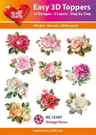 Easy 3D Toppers - Vintage Roses