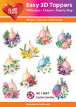 Easy 3D-Toppers Easter Candles