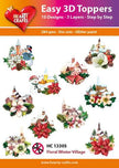 Hearty Craft Easy 3D Topper Floral Winter Florals