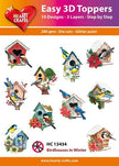 Hearty Craft Easy 3D Topper Birdhouses in Winter