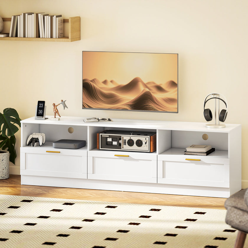 Dallas Modern TV Stand with Storage Drawers for TVs up to 85