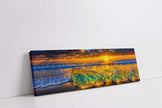 HDR Beach Rocks-Wall Art-Skyline-Canvas Print
