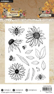 HE Clear Stamp Floral Bits Sweet Bee Memories 16 PC