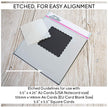 Scalloped Square Masquerade Stencil
