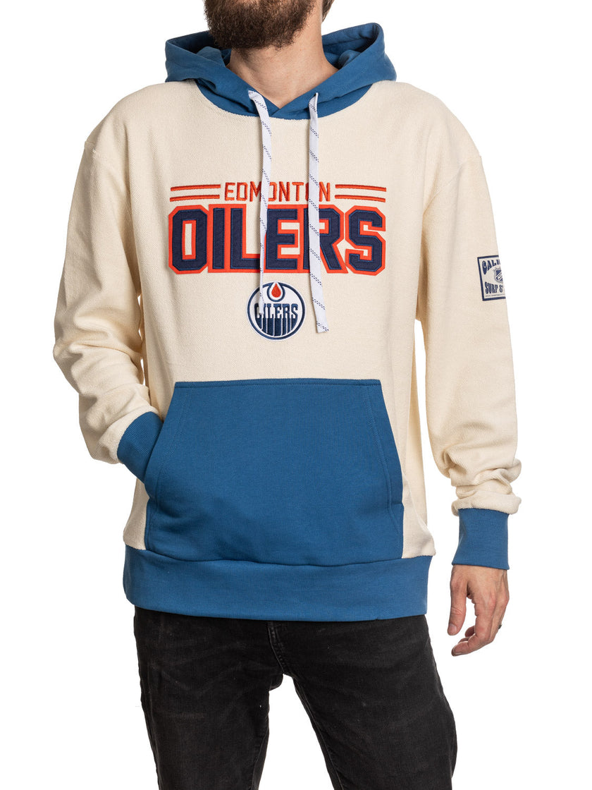 Edmonton Oilers NHL Unisex Reverse Terry Retro Premium Hoodie