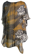 PRG6304 Sheer Avatar Pure Silk Waterfall Top